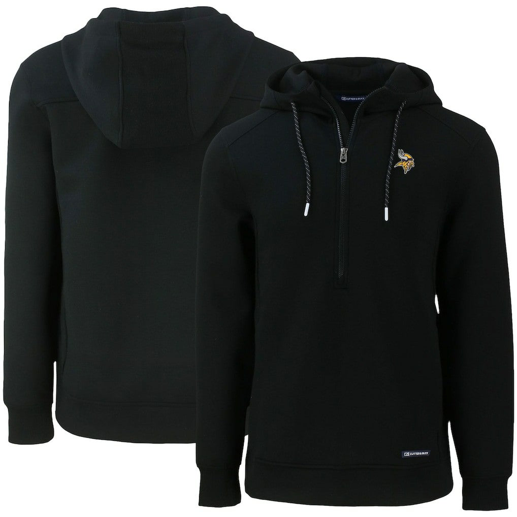 Minnesota Vikings  Cutter & Buck Primary Mark Roam Eco Recycled Half-Zip Pullover Hoodie