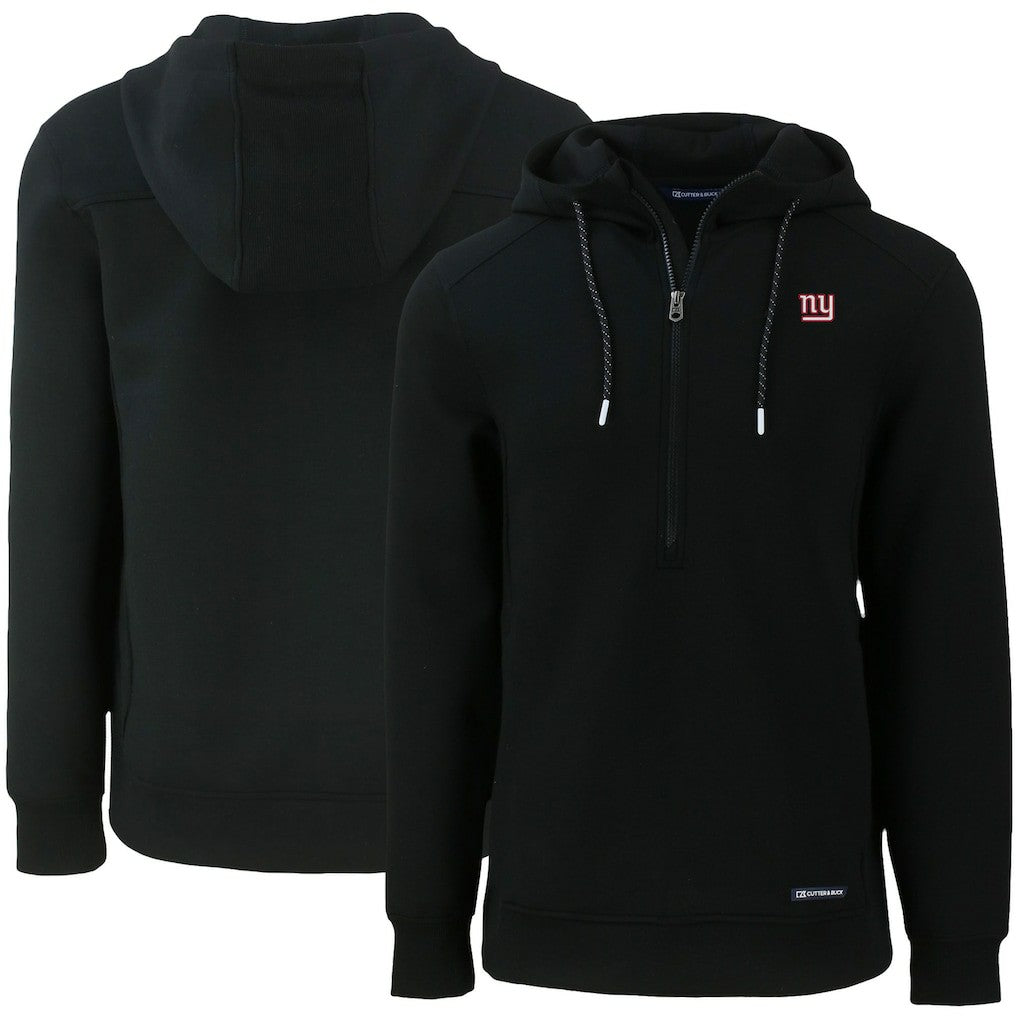 New York Giants  Cutter & Buck Primary Mark Roam Eco Recycled Half-Zip Pullover Hoodie