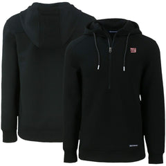 New York Giants  Cutter & Buck Primary Mark Roam Eco Recycled Half-Zip Pullover Hoodie