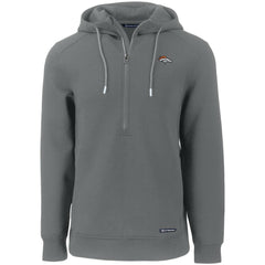Denver Broncos  Cutter & Buck Primary Mark Roam Eco Recycled Half-Zip Pullover Hoodie