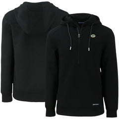 Green Bay Packers  Cutter & Buck Primary Mark Roam Eco Recycled Half-Zip Pullover Hoodie