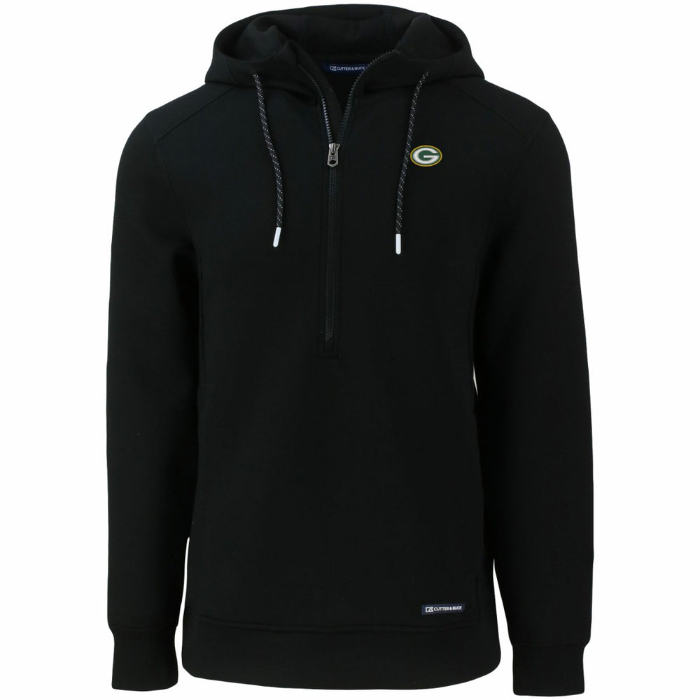 Green Bay Packers  Cutter & Buck Primary Mark Roam Eco Recycled Half-Zip Pullover Hoodie