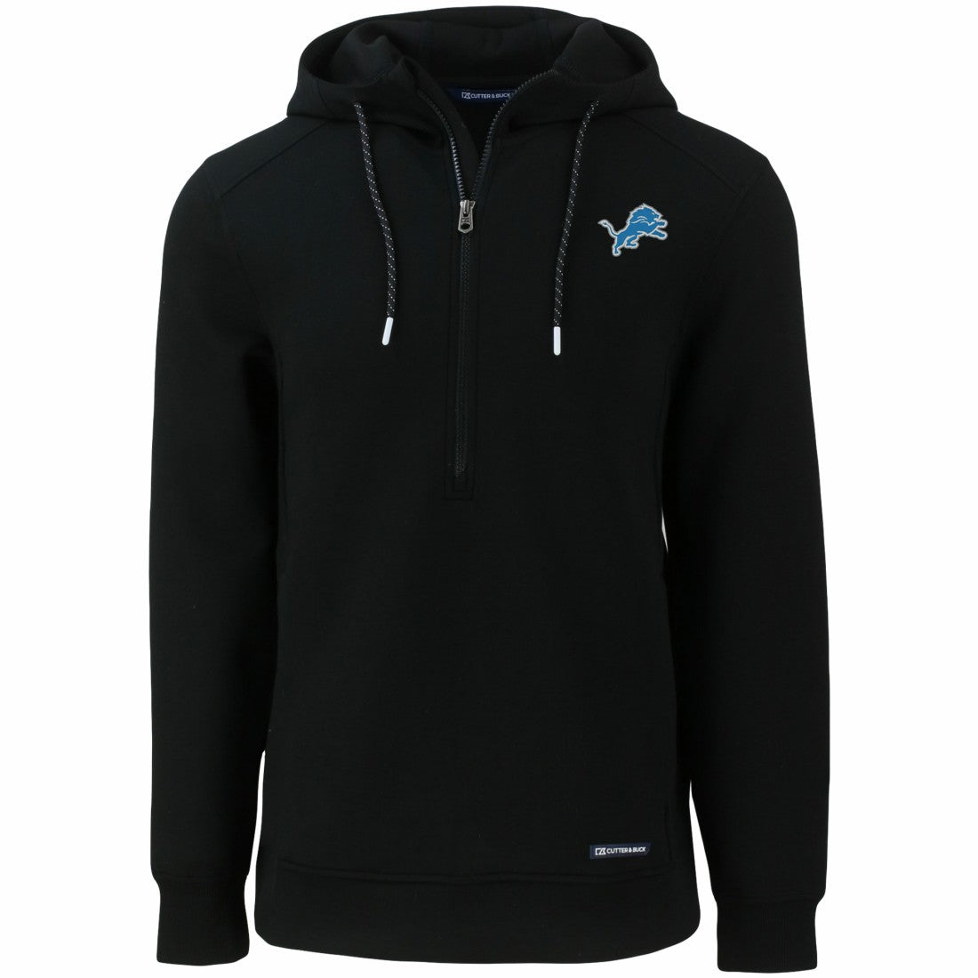 Detroit Lions  Cutter & Buck Primary Mark Roam Eco Recycled Half-Zip Pullover Hoodie
