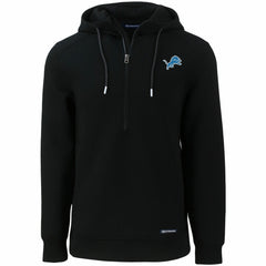 Detroit Lions  Cutter & Buck Primary Mark Roam Eco Recycled Half-Zip Pullover Hoodie