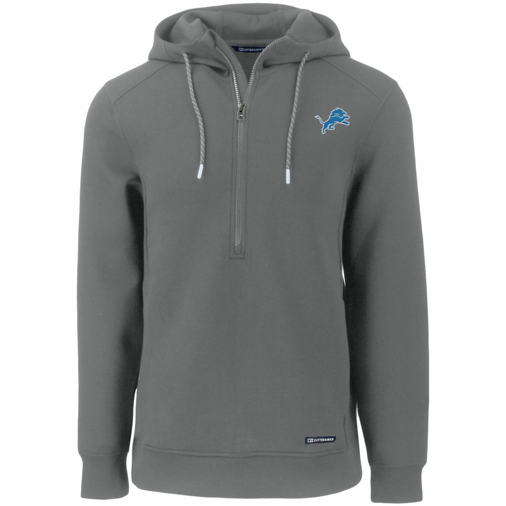Detroit Lions  Cutter & Buck Primary Mark Roam Eco Recycled Half-Zip Pullover Hoodie