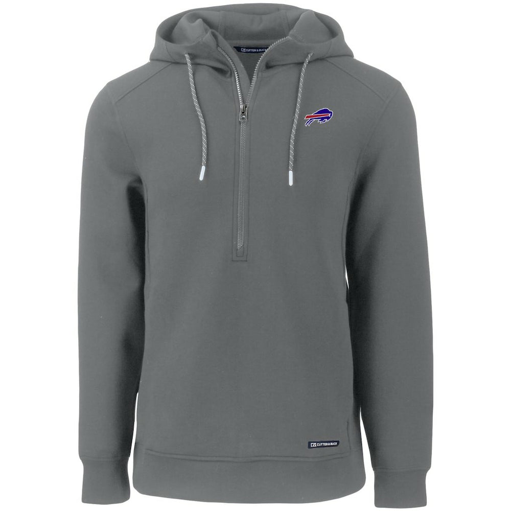 Buffalo Bills  Cutter & Buck Primary Mark Roam Eco Recycled Half-Zip Pullover Hoodie