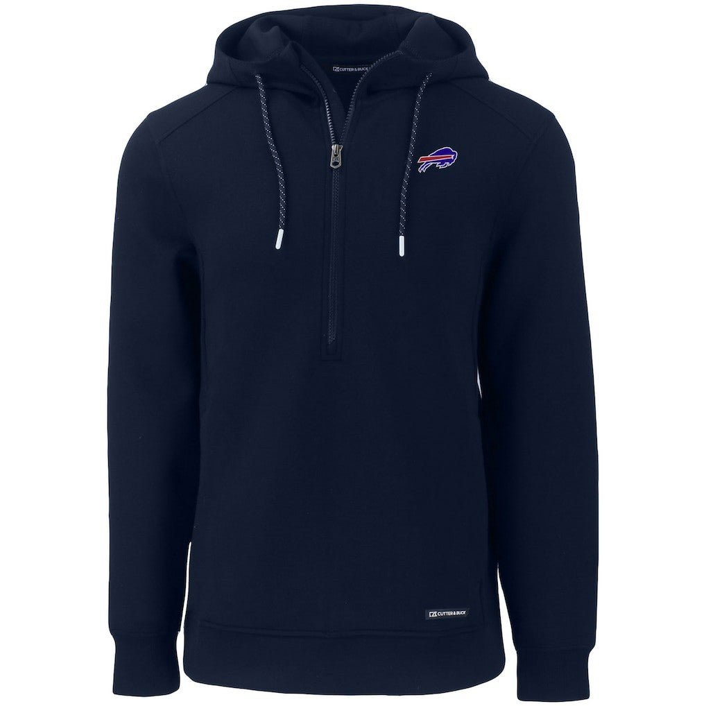 Buffalo Bills  Cutter & Buck Primary Mark Roam Eco Recycled Half-Zip Pullover Hoodie