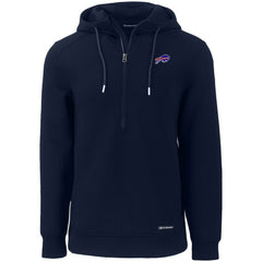 Buffalo Bills  Cutter & Buck Primary Mark Roam Eco Recycled Half-Zip Pullover Hoodie