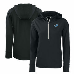 Detroit Lions  Cutter & Buck Women's Primary Mark Daybreak Eco Recycled Half-Zip Hoodie