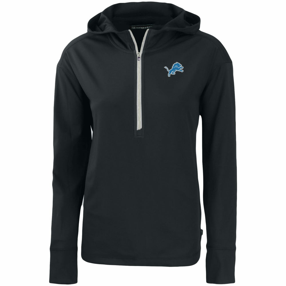 Detroit Lions  Cutter & Buck Women's Primary Mark Daybreak Eco Recycled Half-Zip Hoodie