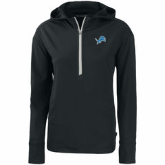Detroit Lions  Cutter & Buck Women's Primary Mark Daybreak Eco Recycled Half-Zip Hoodie