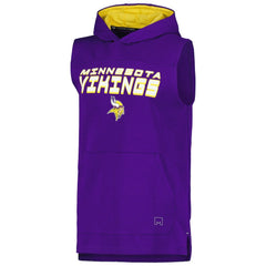 Minnesota Vikings  MSX by Michael Strahan Captain Sleeveless Hoodie T-Shirt