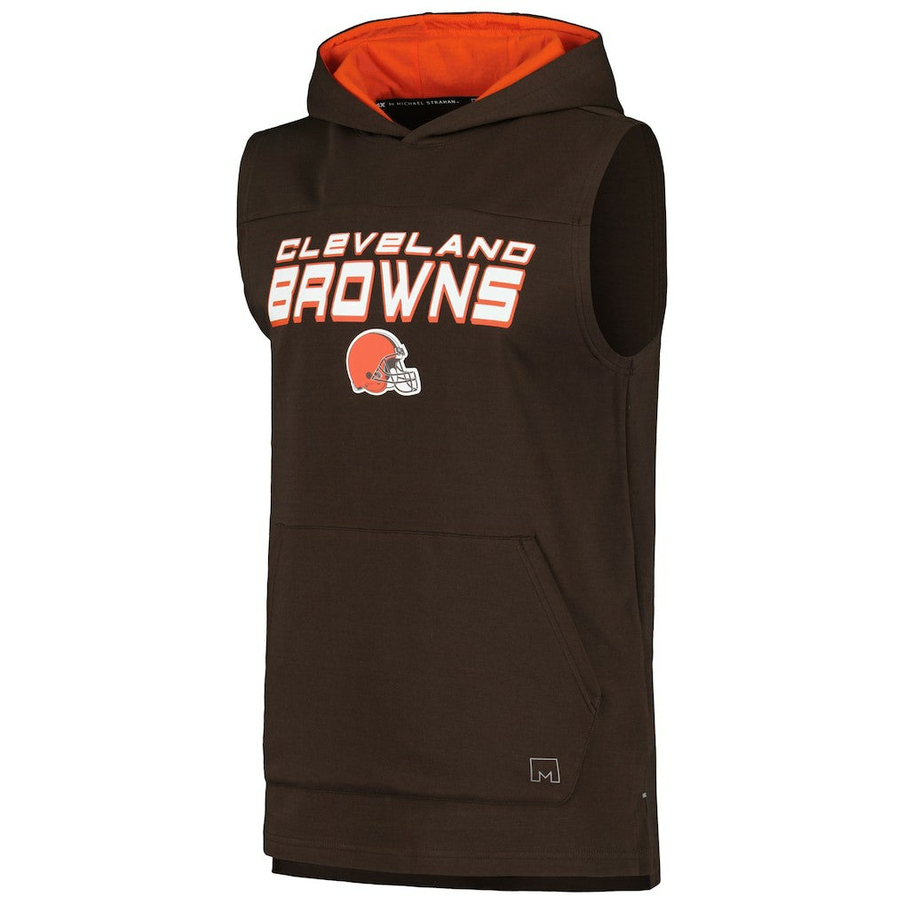 Cleveland Browns  MSX by Michael Strahan Captain Sleeveless Hoodie T-Shirt