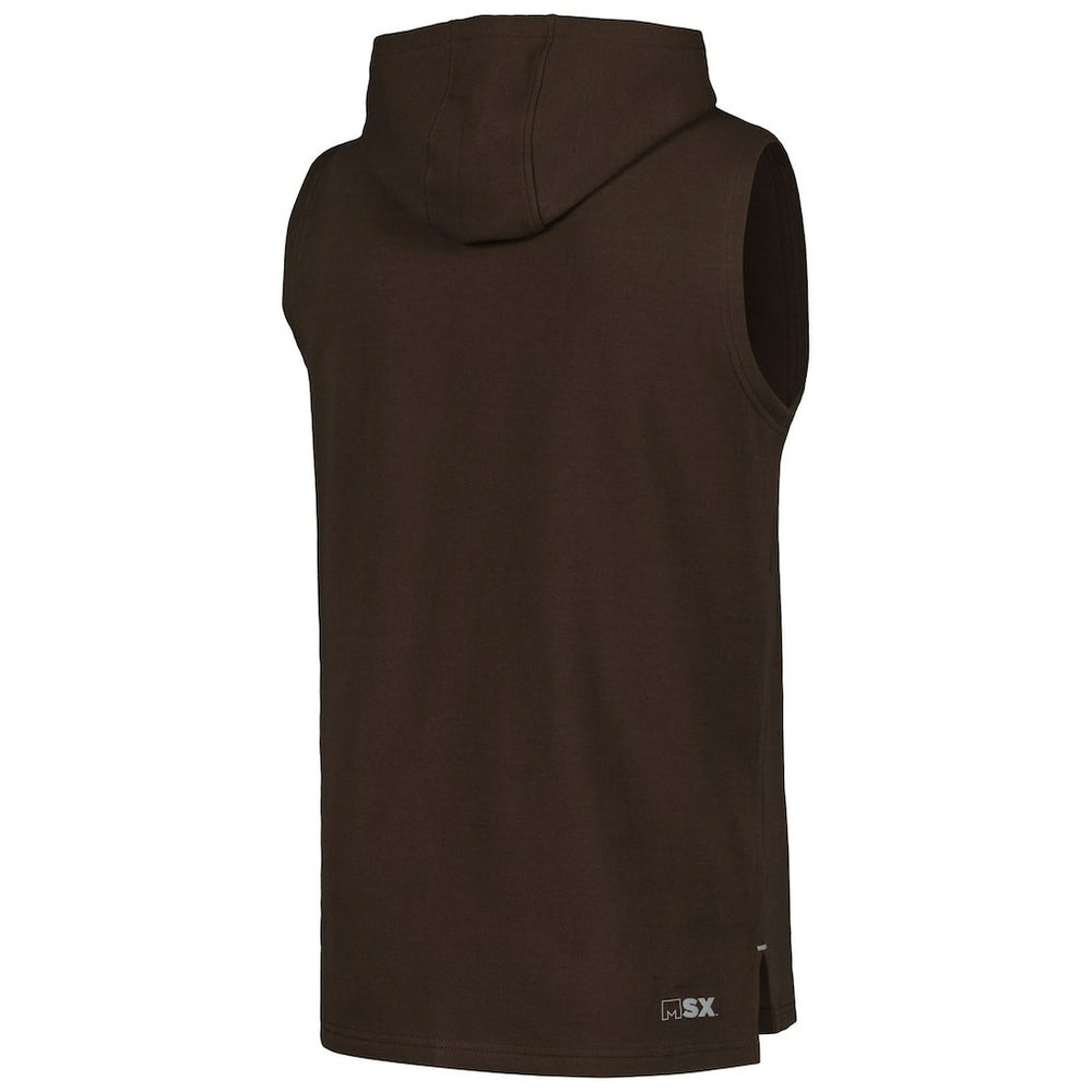 Cleveland Browns  MSX by Michael Strahan Captain Sleeveless Hoodie T-Shirt