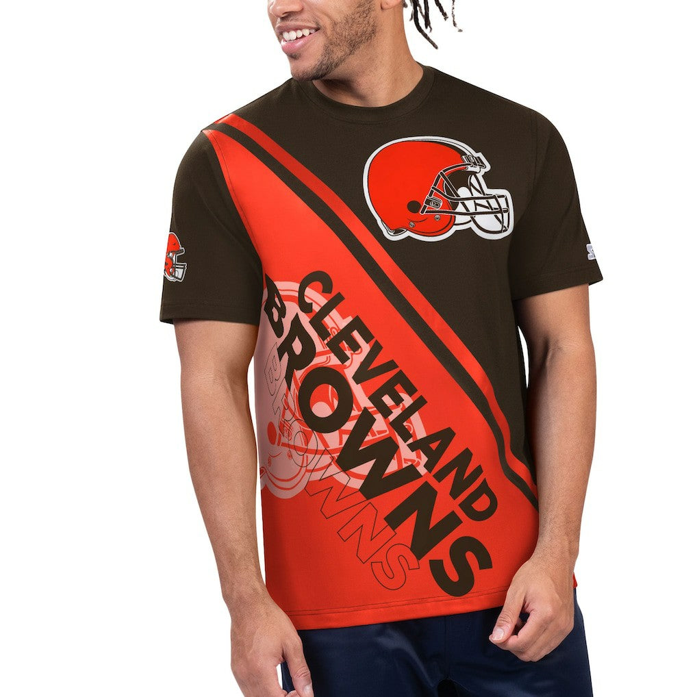 Cleveland Browns  Starter Finish Line Extreme Graphic T-Shirt