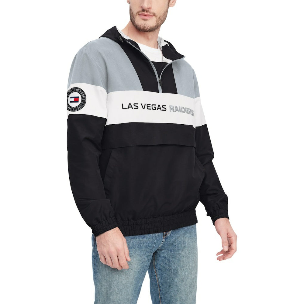 Las Vegas Raiders  Tommy Hilfiger Enzo Half-Zip Hoodie Jacket