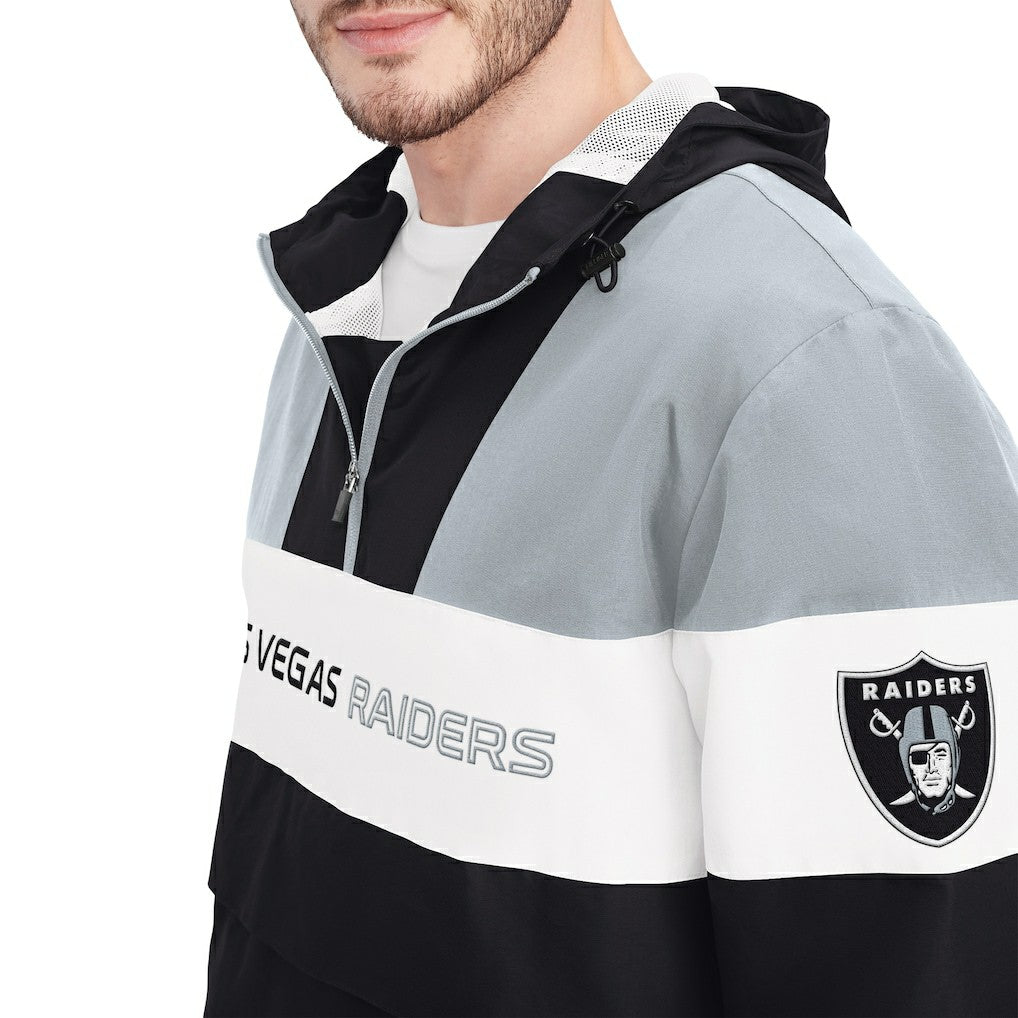 Las Vegas Raiders  Tommy Hilfiger Enzo Half-Zip Hoodie Jacket