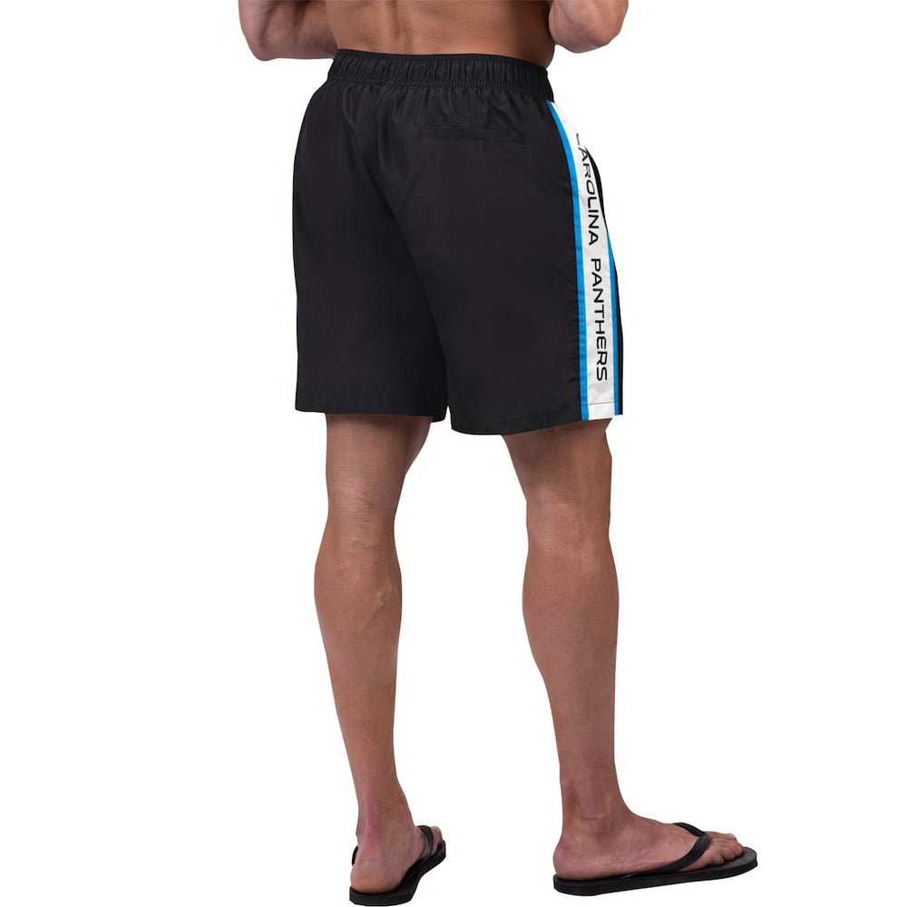 Carolina Panthers  G-III Sports by Carl Banks Streamline Volley Swim Shorts