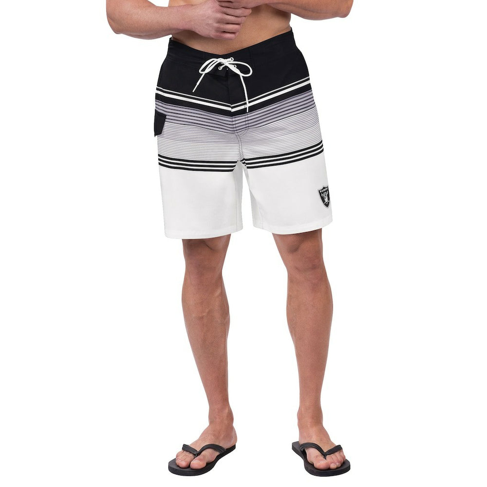 Las Vegas Raiders  G-III Sports by Carl Banks Jump Shot Volley Swim Trunks