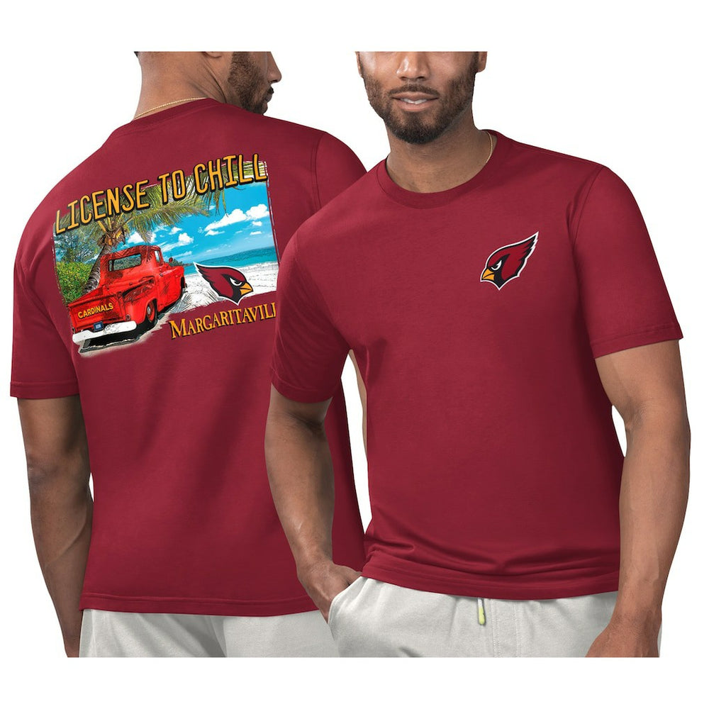 Arizona Cardinals  Margaritaville Licensed to Chill T-Shirt
