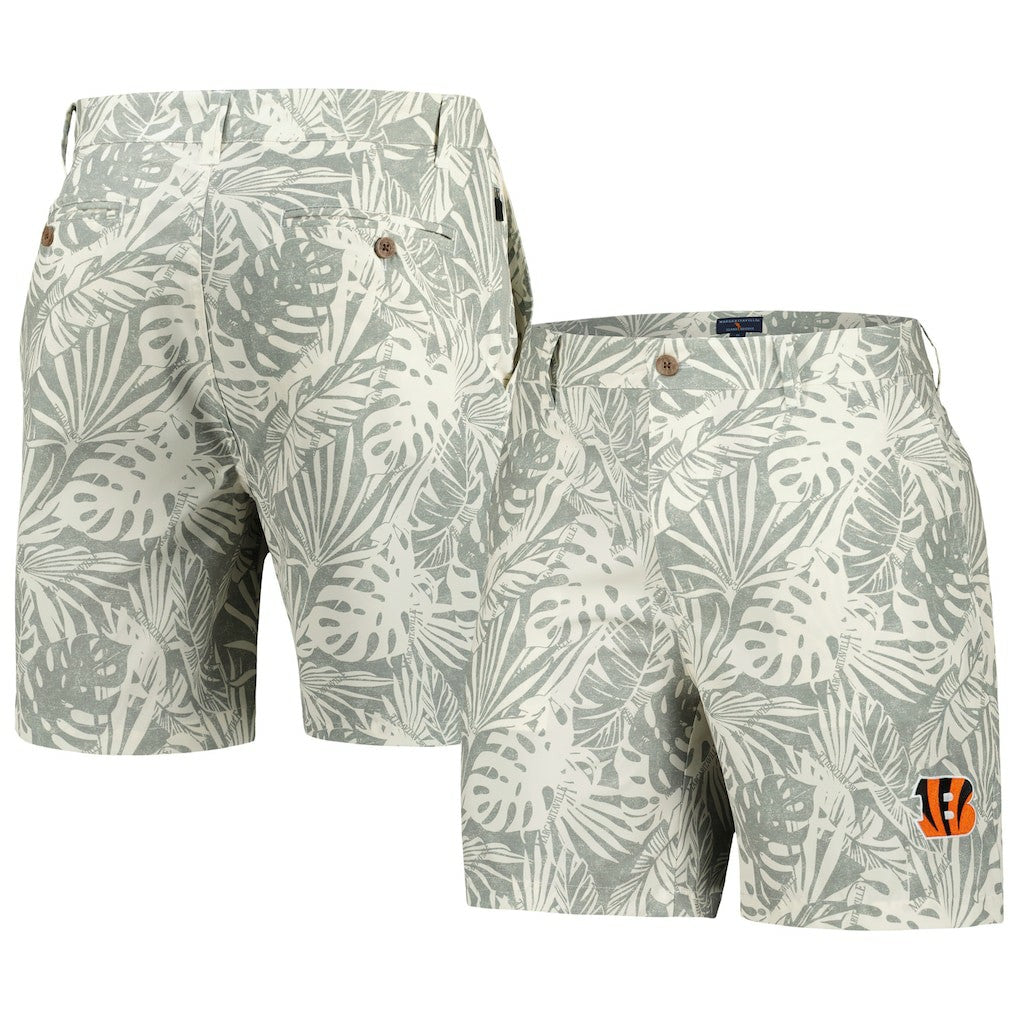 Cincinnati Bengals  Margaritaville Sandwashed Monstera Print Amphib Shorts