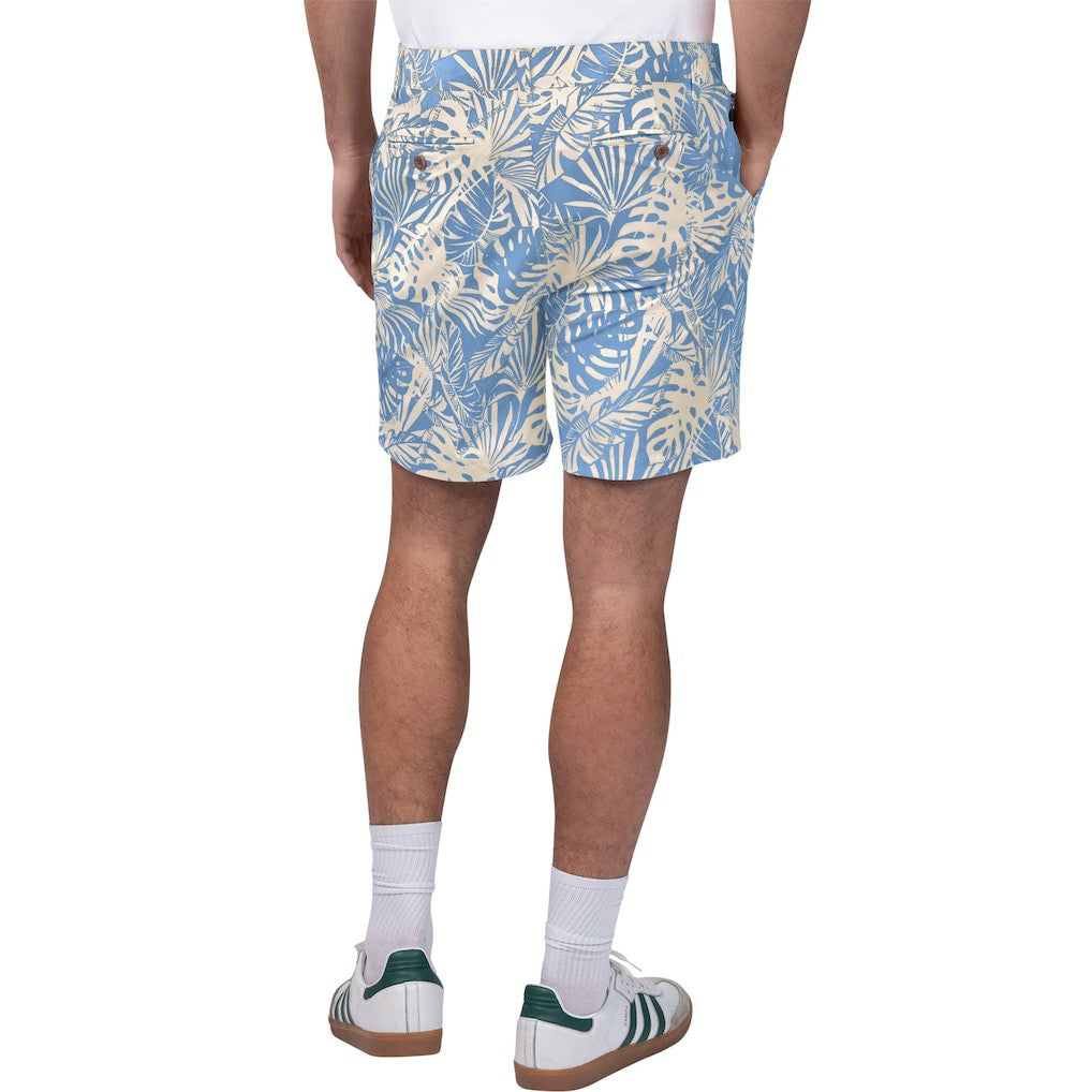 Buffalo Bills  Margaritaville Sandwashed Monstera Print Amphib Shorts