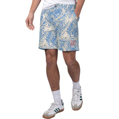 New York Giants New Era Margaritaville Sandwashed Monstera Print Amphib Shorts