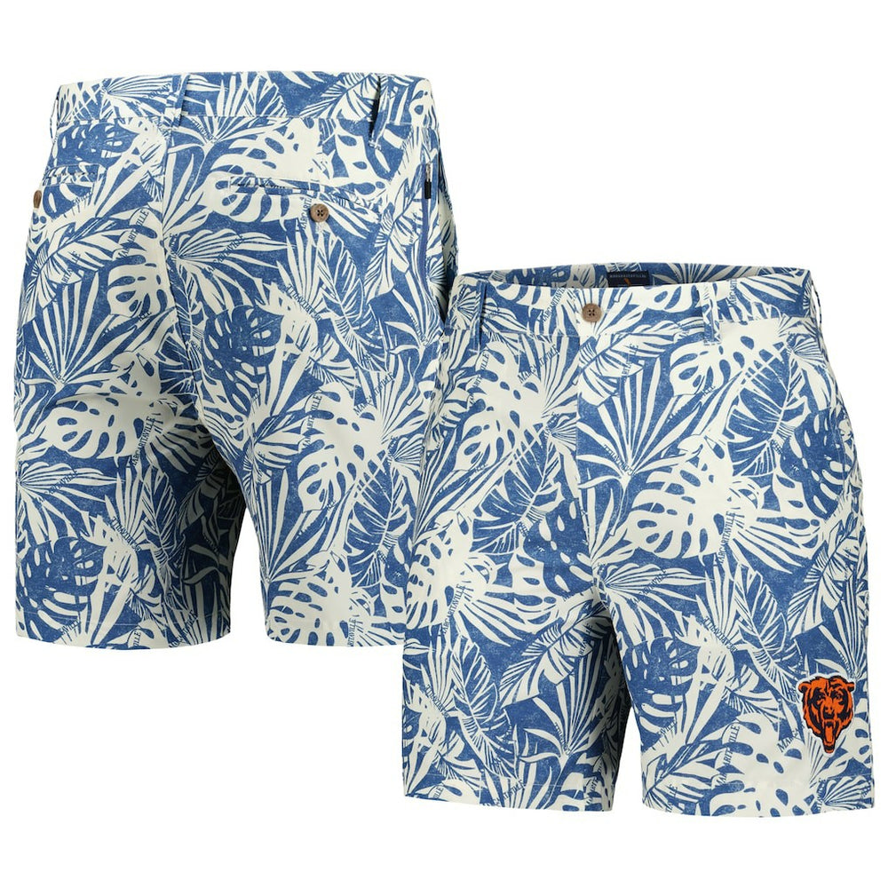 Chicago Bears  Margaritaville Sandwashed Monstera Print Amphib Shorts