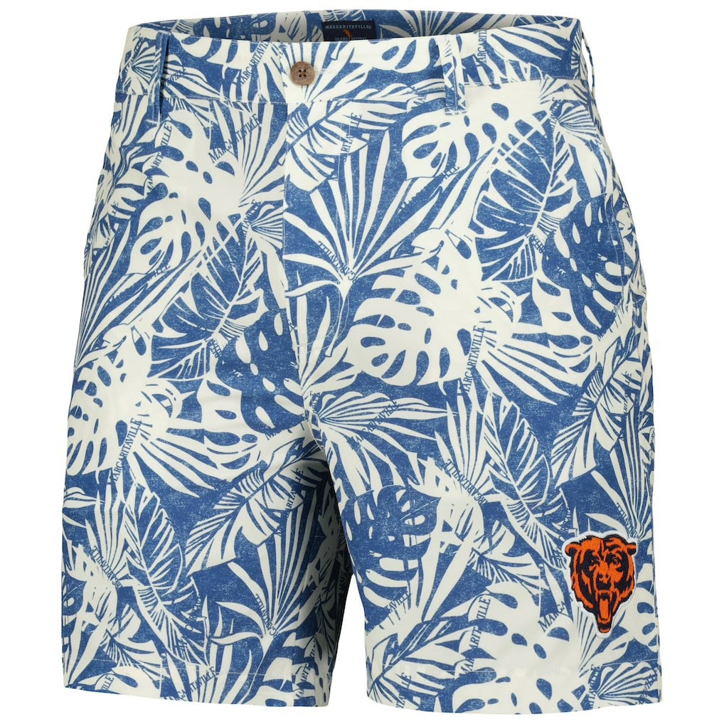 Chicago Bears  Margaritaville Sandwashed Monstera Print Amphib Shorts