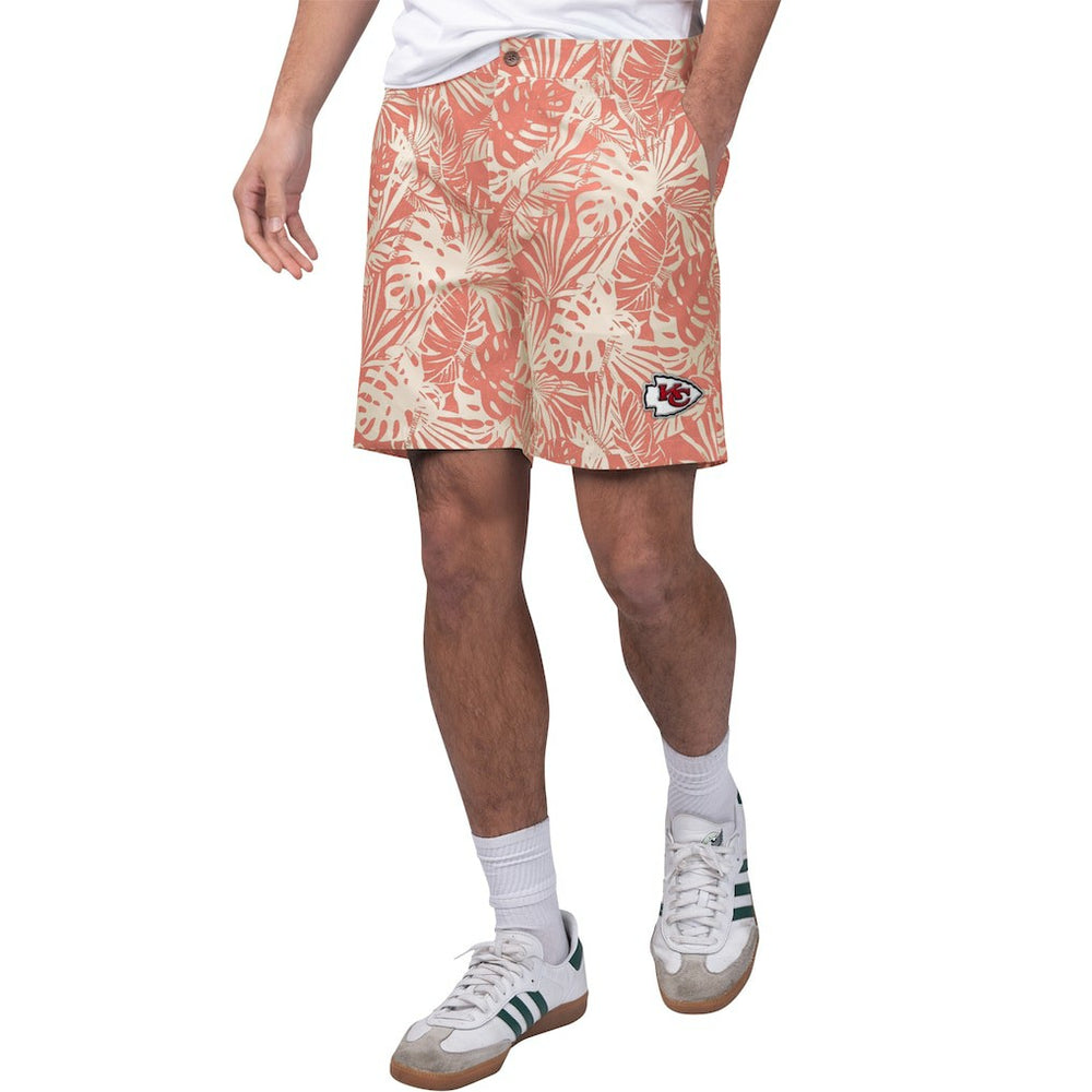 Kansas City Chiefs  Margaritaville Sandwashed Monstera Print Amphib Shorts