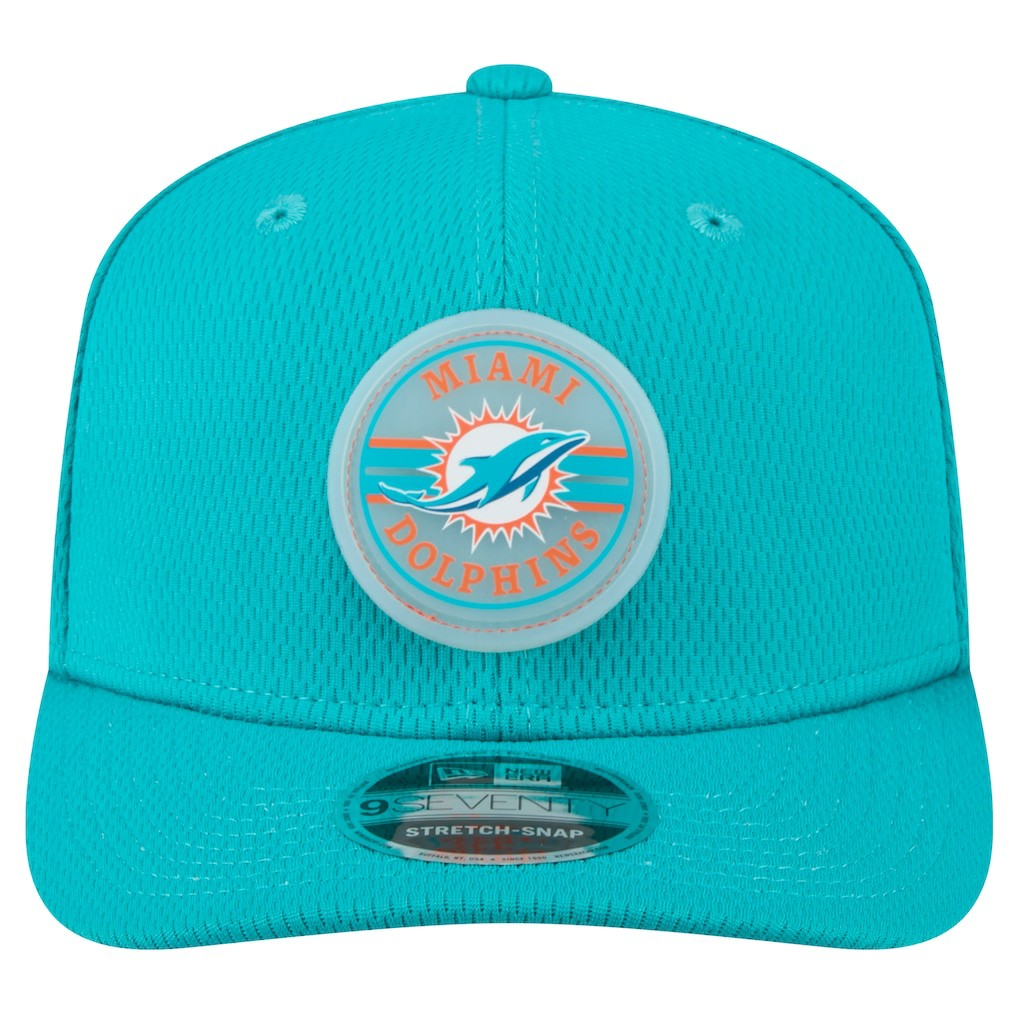 Miami Dolphins New Era Adventure Patched 9SEVENTY Stretch-Snap Adjustable Hat