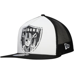 Las Vegas Raiders New Era Distressed 9FIFTY A-Frame Snapback Hat
