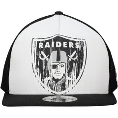 Las Vegas Raiders New Era Distressed 9FIFTY A-Frame Snapback Hat