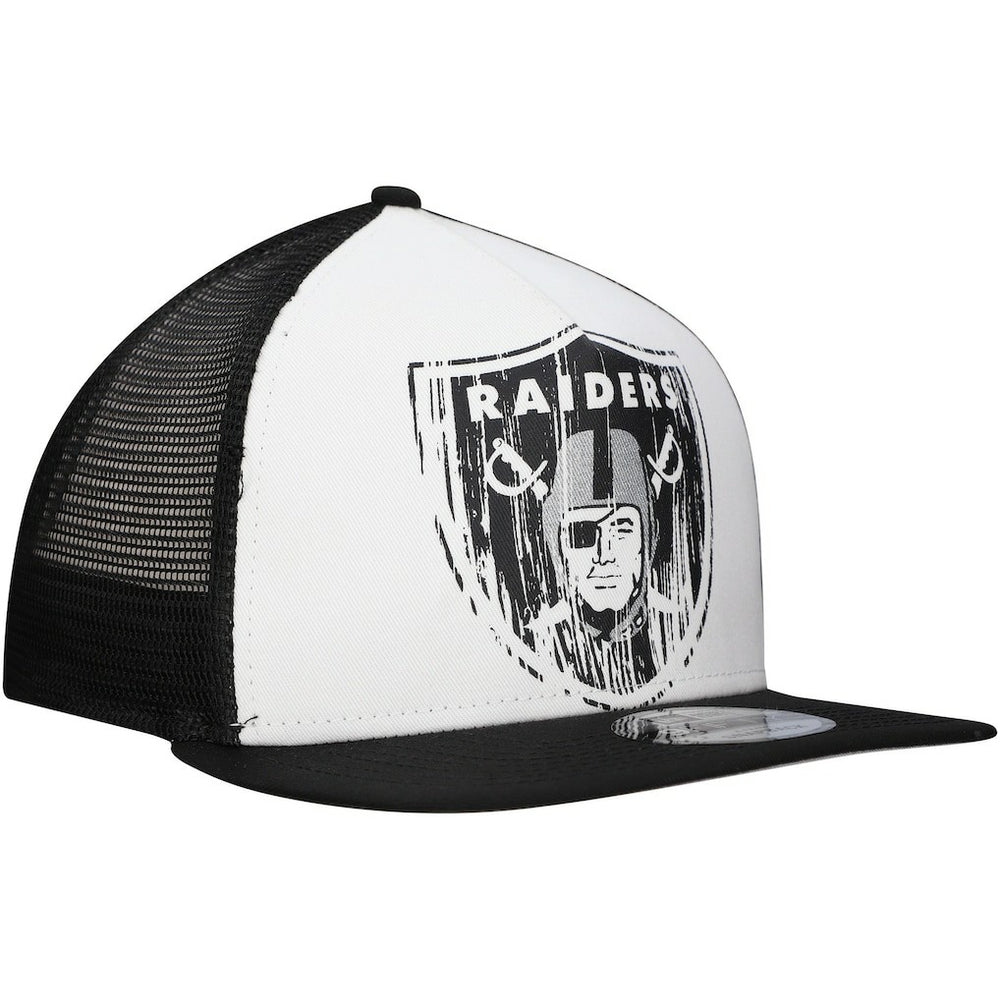 Las Vegas Raiders New Era Distressed 9FIFTY A-Frame Snapback Hat