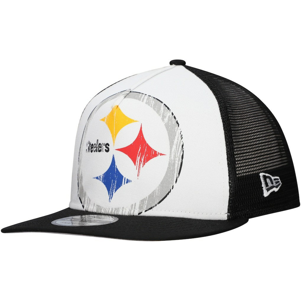 Pittsburgh Steelers New Era Distressed 9FIFTY A-Frame Snapback Hat