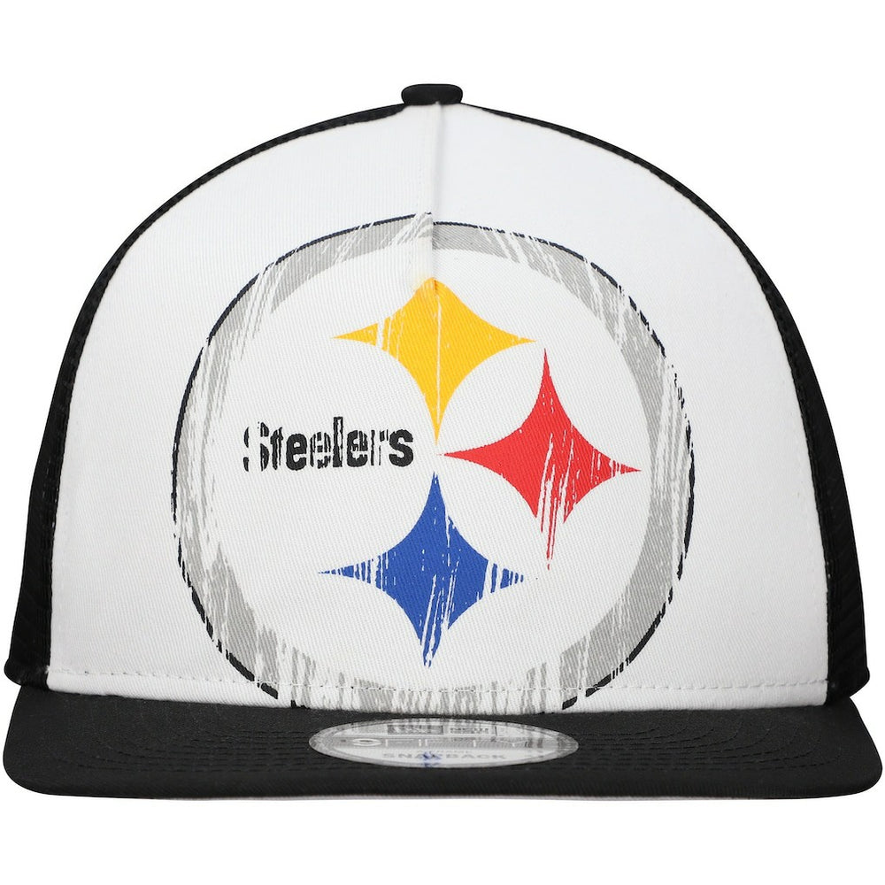 Pittsburgh Steelers New Era Distressed 9FIFTY A-Frame Snapback Hat