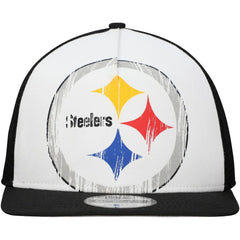 Pittsburgh Steelers New Era Distressed 9FIFTY A-Frame Snapback Hat