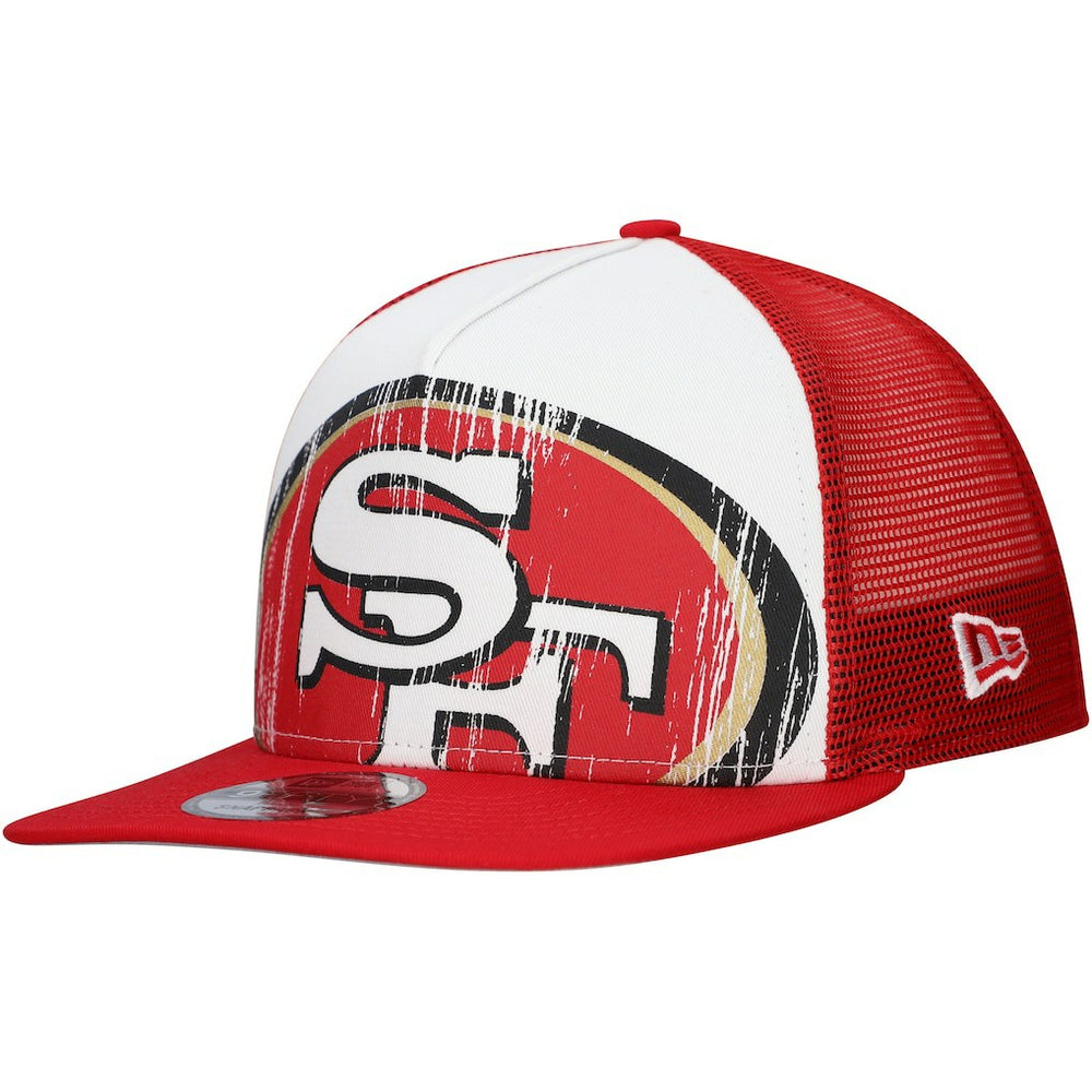 San Francisco 49ers New Era Distressed 9FIFTY A-Frame Snapback Hat