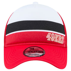 San Francisco 49ers New Era Sport Night Color Block 9FORTY A-Frame Trucker Adjustable Hat