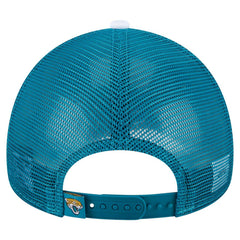 Jacksonville Jaguars New Era Color-Block 9FORTY A-Frame Trucker Adjustable Hat
