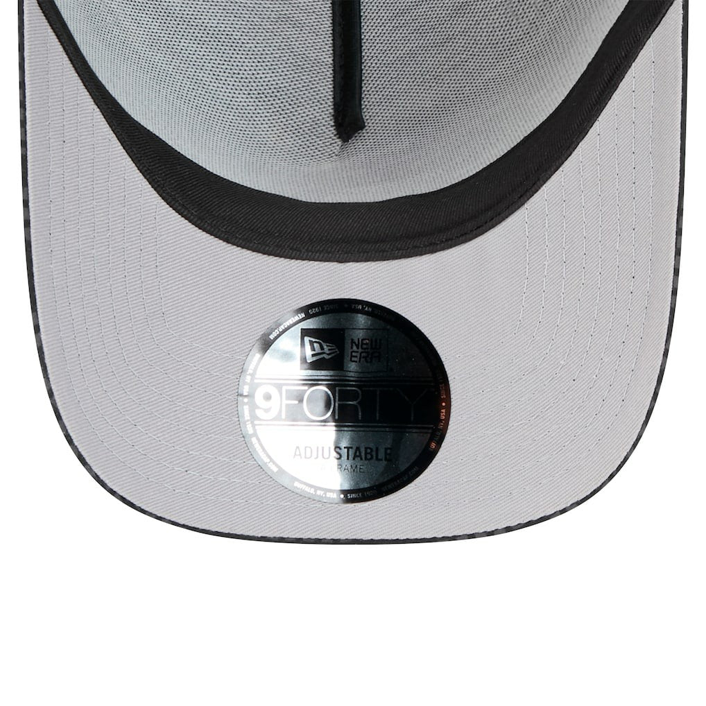 Jacksonville Jaguars New Era Midnight Ink Tonal Text A-Frame Trucker 9FORTY Adjustable Hat