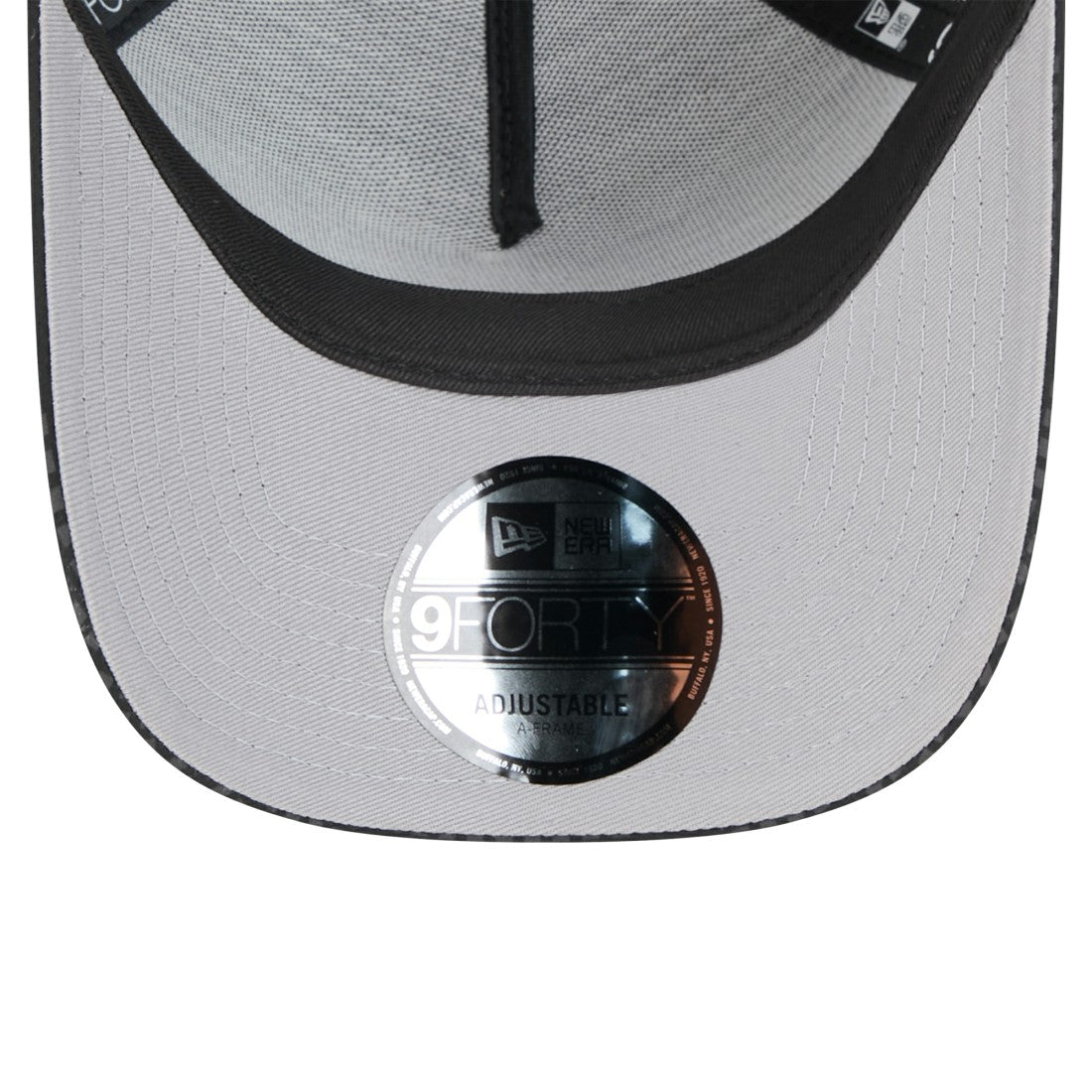 New York Jets New Era Throwback Midnight Ink Tonal Text A-Frame Trucker 9FORTY Adjustable Hat