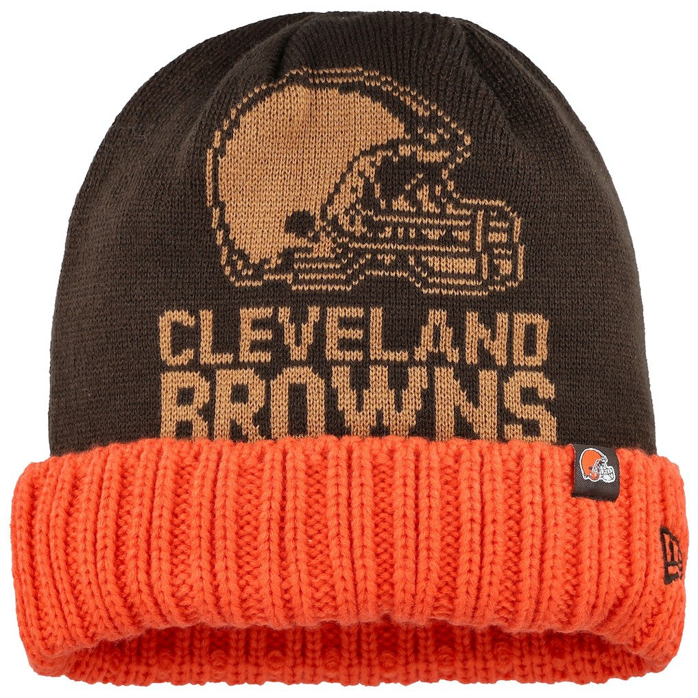 Cleveland Browns New Era Oversize Cuffed Knit Hat