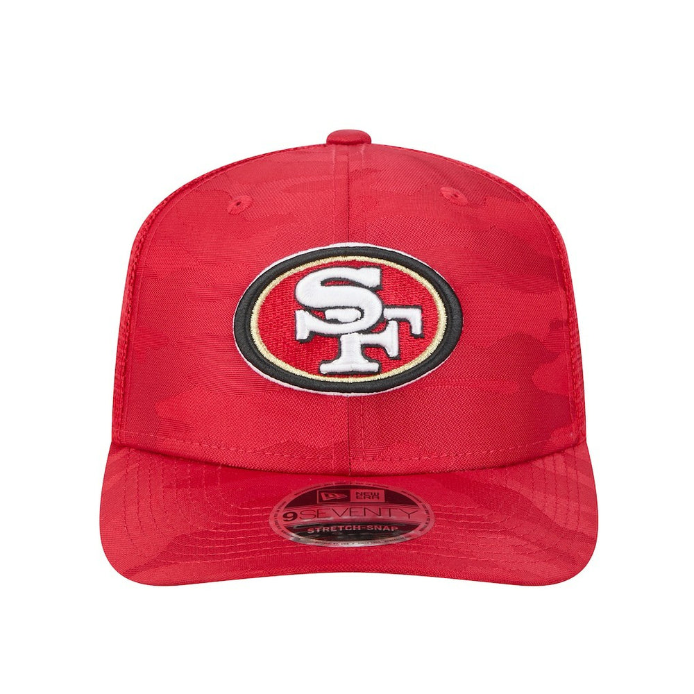 San Francisco 49ers New Era Adventure Camo Trucker 9SEVENTY Stretch-Snap Adjustable Hat