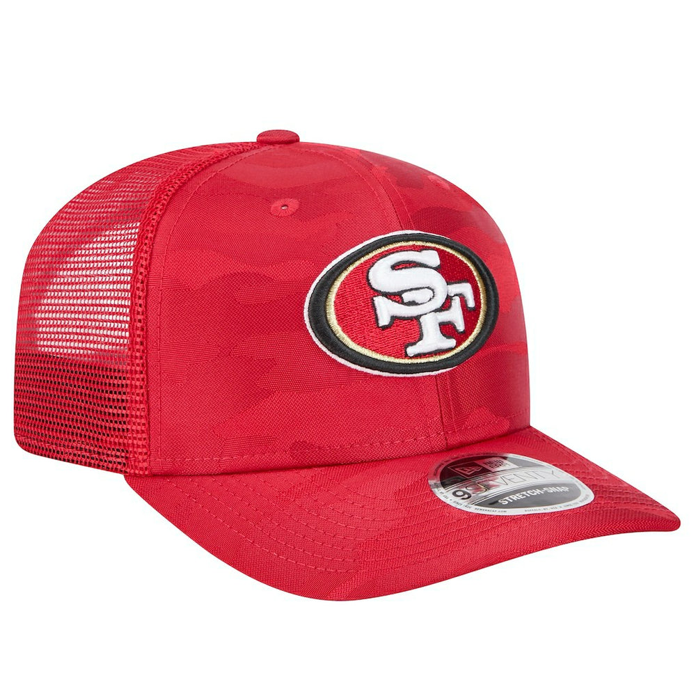 San Francisco 49ers New Era Adventure Camo Trucker 9SEVENTY Stretch-Snap Adjustable Hat