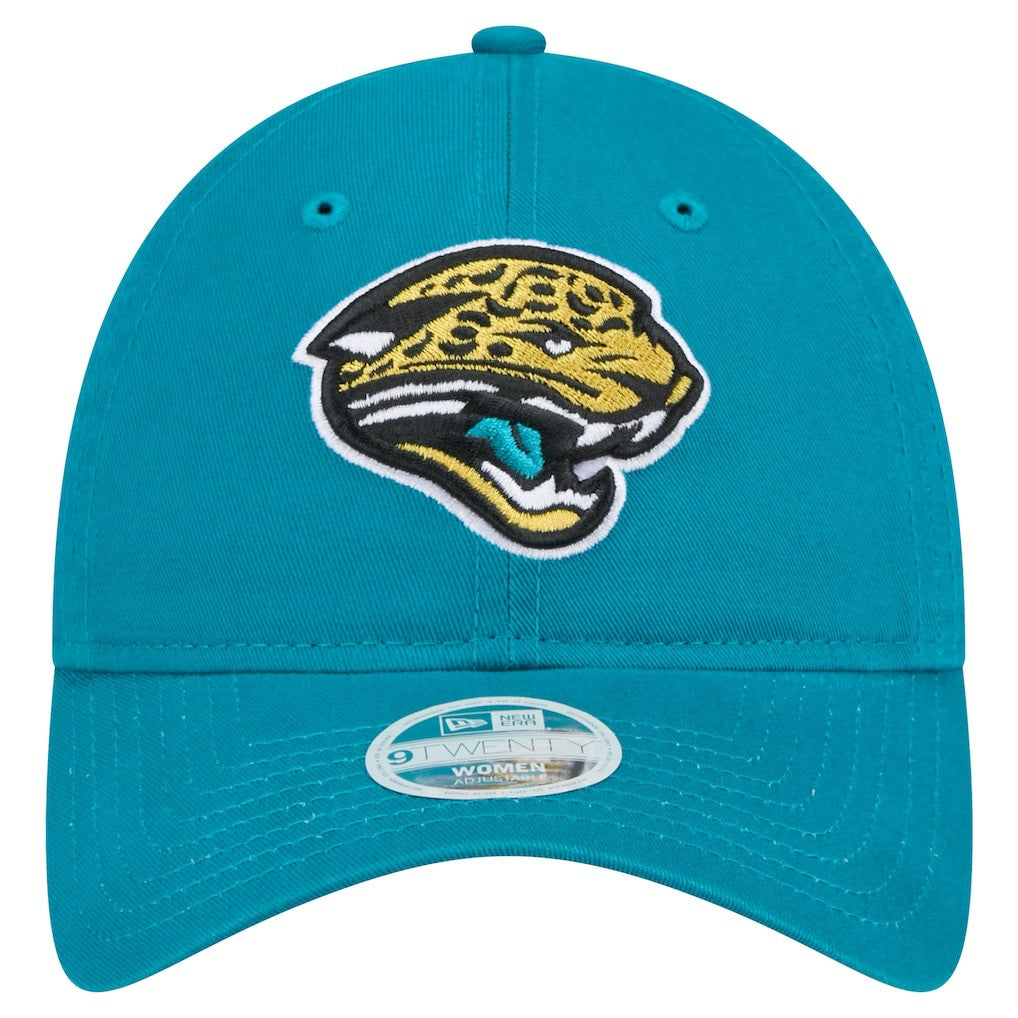 Jacksonville Jaguars New Era Women's Throwback Main Core Classic 2.0 9TWENTY Adjustable Hat