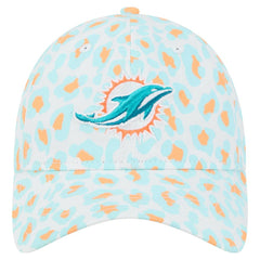 Miami Dolphins New Era Women's Active Leopard 9TWENTY Adjustable Hat