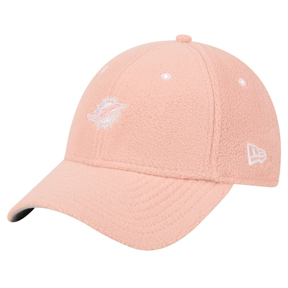 Miami Dolphins New Era Women's Cozy Sherpa 9FORTY Adjustable Hat