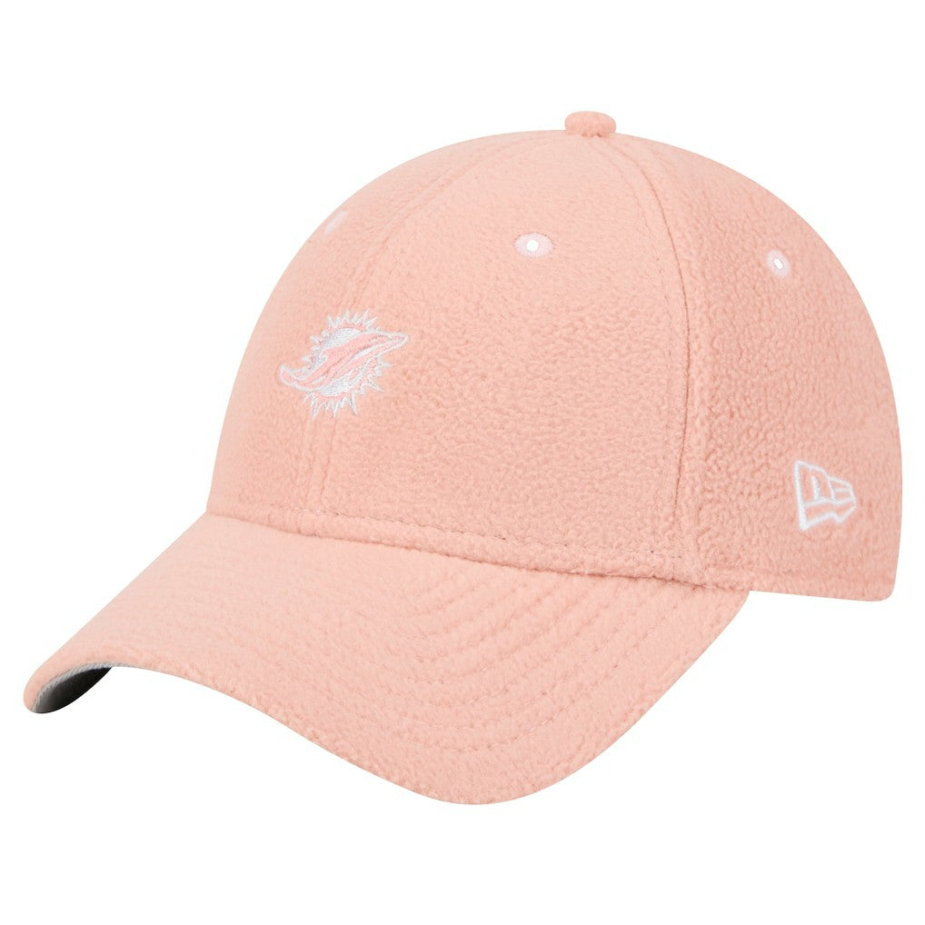 Miami Dolphins New Era Women's Cozy Sherpa 9FORTY Adjustable Hat