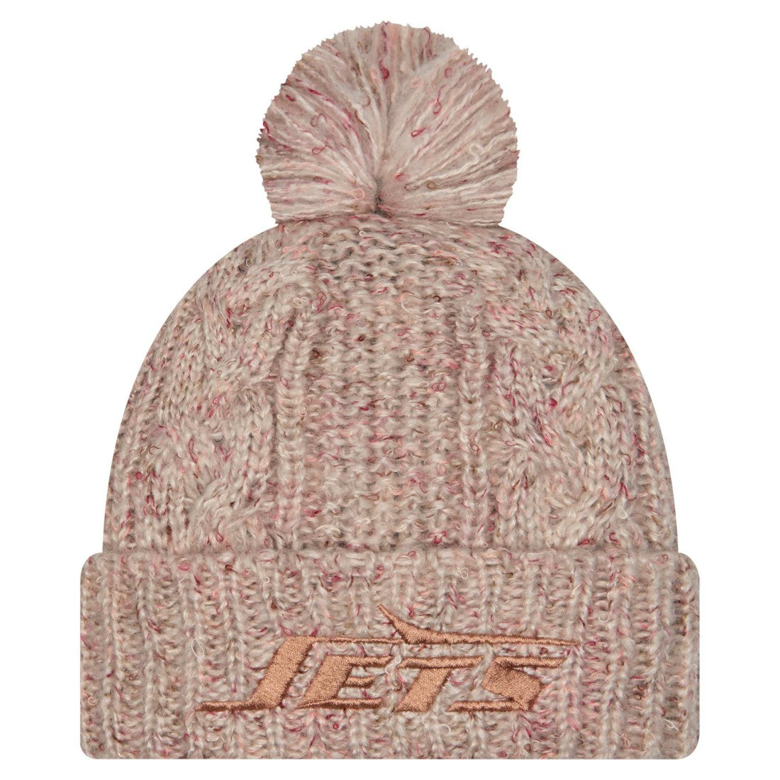 New York Jets New Era Women's Trendy Tone Cuffed Knit Hat with Pom